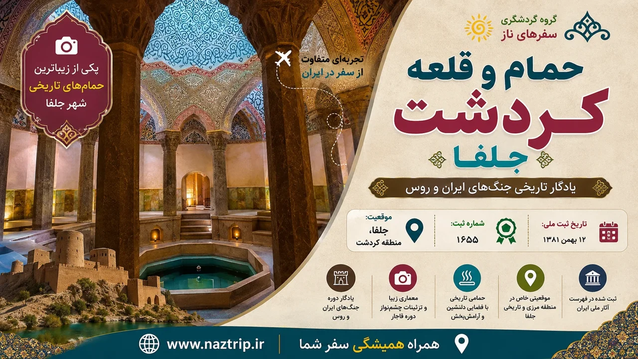 حمام و قلعه کردشت؛ یادگار تاریخی جنگهای ایران و روس در جلفا