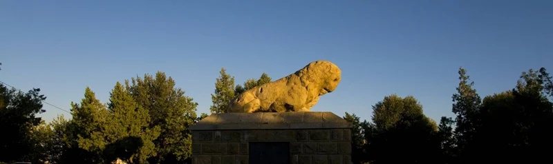 مجسمه شیر سنگی