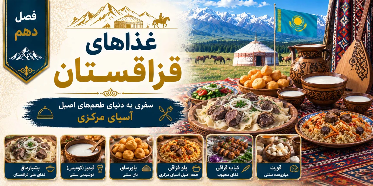 فصل دهم: غذاهای قزاقستان؛ سفری به دنیای طعمهای اصیل آسیای مرکزی
